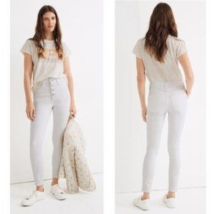 Madewell Women's Skinny Jeans in Light Gray